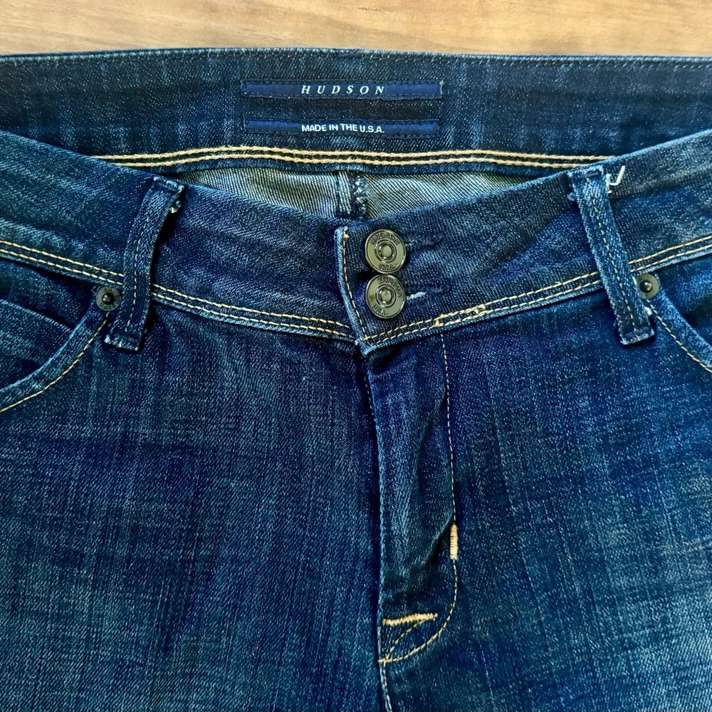 Hudson Made in USA Dark Wash Skinny Jeans size 31